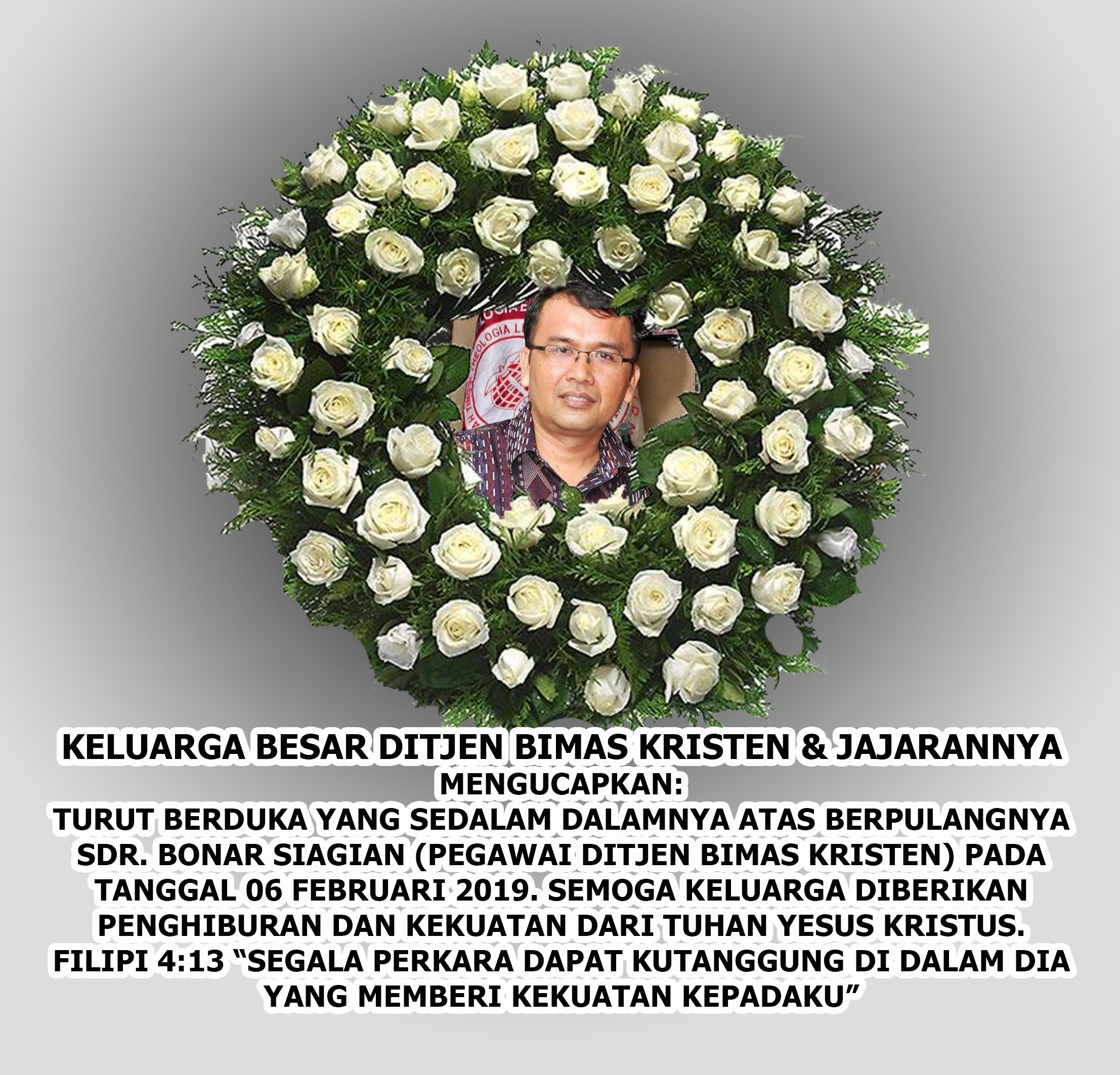 Berita Duka Ditjen Bimas Kristen Kemenag Ri
